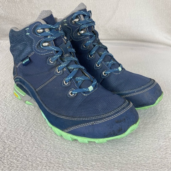 Teva Shoes - Ahnu X Teva Sugarpine II Women's Mid Hiking Boot 9 Blue Waterproof Air Vibram